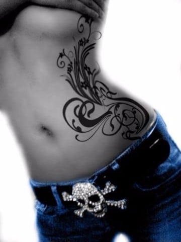 tattoo tribales para mujeres en cintura