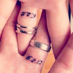 Diseños de tatuajes de parejas originales simbolicos