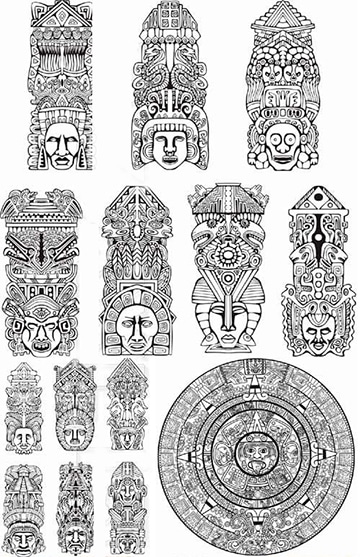 tatuajes de simbolos mayas y aztecas