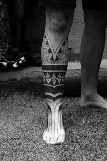 lugares del cuerpo para tatuarse pierna