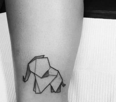 tatuajes de animales geometricos pequeño