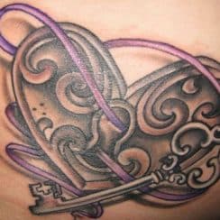 Imagenes de tatuajes de candados y llaves para mujeres