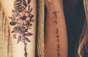 Tatuajes de flechas para mujeres indias en la espalda
