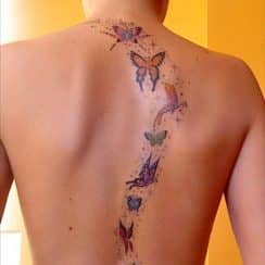 Imagenes de tatuajes de mariposas y estrellas para mujeres