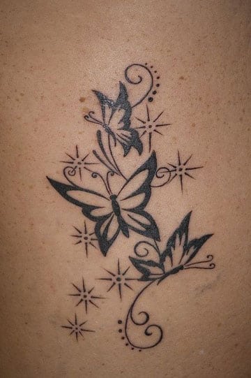 tatuajes de mariposas y estrellas significado