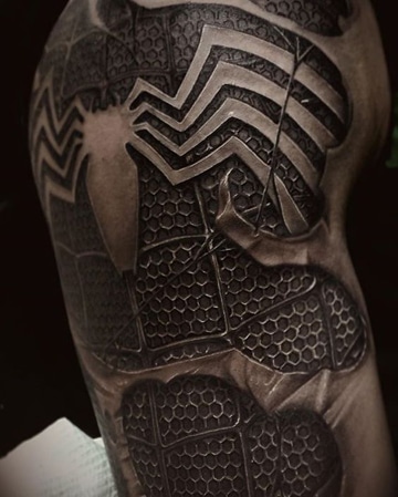 Tatuajes del hombre araña iron man batman y más superheroes