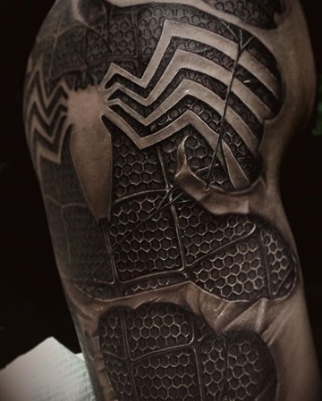 tatuajes del hombre araña 3D