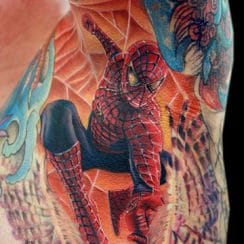 Tatuajes del hombre araña iron man batman y más superheroes