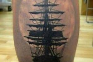 tatuajes en el chamorro para hombre barco