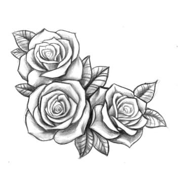 disenos de rosas para tatuar para hombres