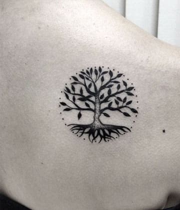 imagenes de tatuajes del arbol de la vida en el hombro