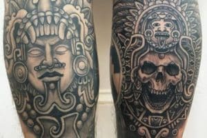 tatuajes aztecas y su significado en la pierna