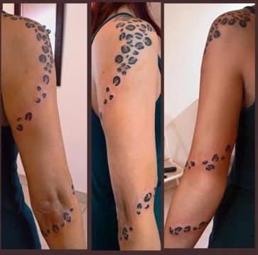 tatuajes de animal print mujer
