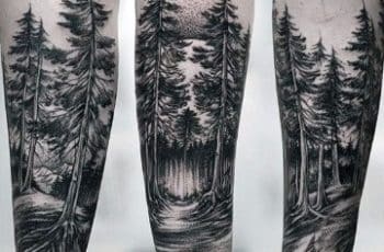 Significado de tatuajes de bosques en el brazo y la muñeca