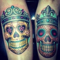 Imagenes de tatuajes de calaveras para parejas mexicanas