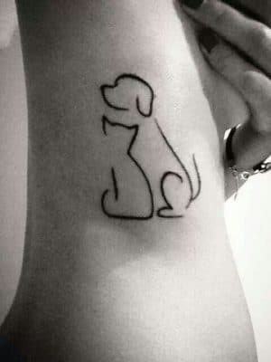 tatuajes de perros y gatos juntos