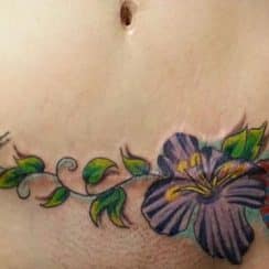 Tatuajes para tapar cesareas y cicatrices en el abdomen