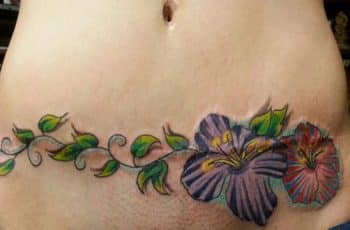 Tatuajes para tapar cesareas y cicatrices en el abdomen