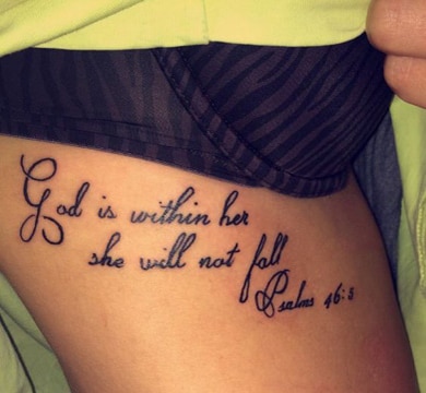 frases de la biblia para tatuajes corta