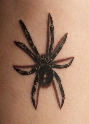 tatuajes de arañas en 3d pequeño