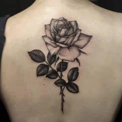 Significado de los tatuajes de rosas con espinas