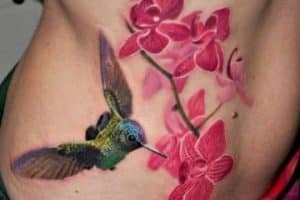 tatuajes de colibries en 3d volando