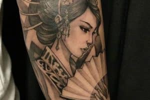 tatuajes de geishas para hombres ideas