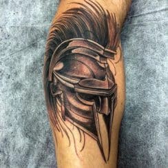 Grandiosos y únicos tatuajes de guerreros espartanos