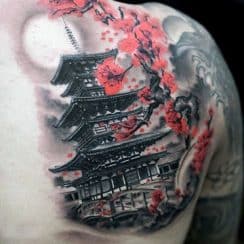Fascinantes y originales tatuajes de templos chinos