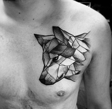 tatuajes geometricos para hombres de animales