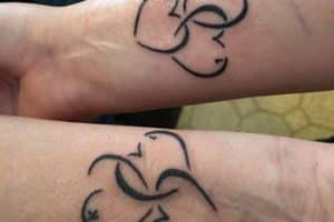 tatuajes para mamás e hijos de corazon