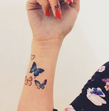 dibujos de tatuajes pequeños de mariposas