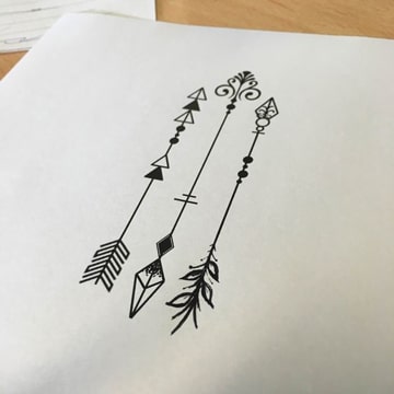 diseña tu propio tatuaje de flechas