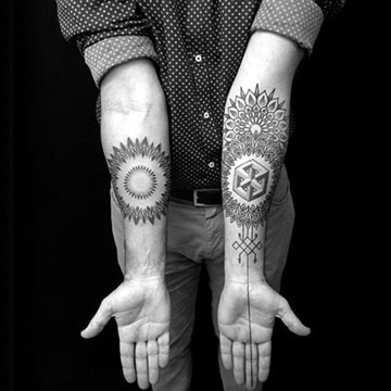 los mejores tatuajes en el antebrazo de mandala