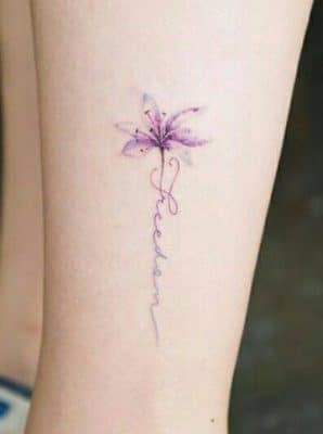 tatuajes de flores con nombres delicados