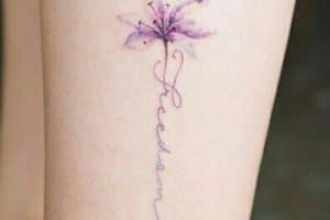 tatuajes de flores con nombres delicados