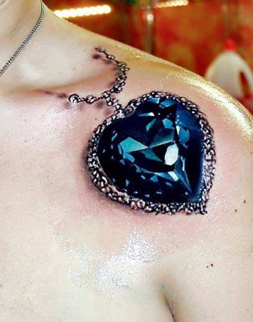 tatuajes de diamantes en 3d muy reales