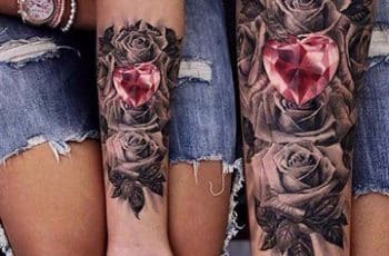 Gran precision de los tatuajes de diamantes en 3d