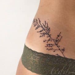 Sexys diseños de tatuajes en la cadera de mujer