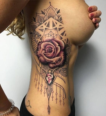 tatuajes en la cintura mujer super lindos