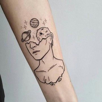 tatuajes hipster para hombre lineas sencillas