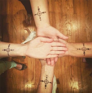 tatuajes que simbolizan amistad y compañerismo