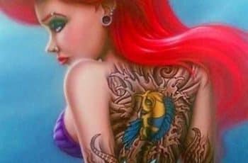 Original campaña de princesas de disney tatuadas