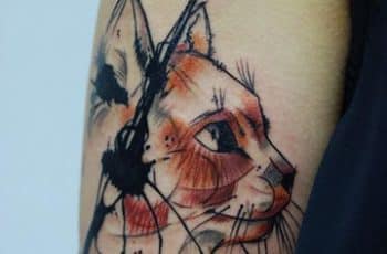 Genialidad de los tatuajes de gatos para hombres