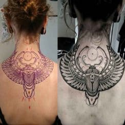 Clasicos y grandiosos tatuajes egipcios para mujeres