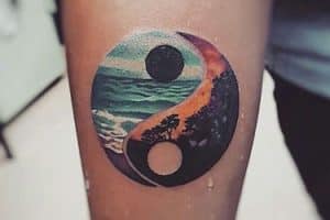 tatuajes que representen la vida yin yang