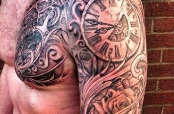 Asombrosos y originales tatuajes de relojes en el hombro