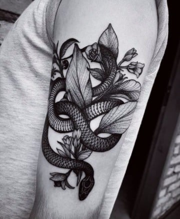 tatuajes de serpientes para hombres ideas