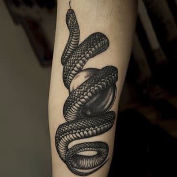 tatuajes de serpientes para hombres orginales