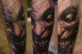 Asombrosos y realistas tatuajes diabolicos en el brazo